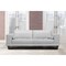 Armen Living Wynne Contemporary Sofa in Genuine Dove Gray Leather with Brown Wood Legs LCWY3DV - alternate 5